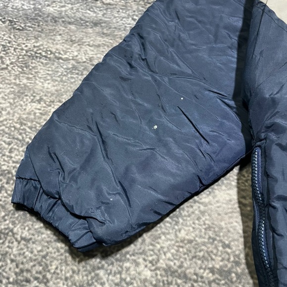 Vintage Dallas Cowboys Hooded Puffer Jacket Mens XL Blue NFL Embroidered 90s - Picture 7 of 13